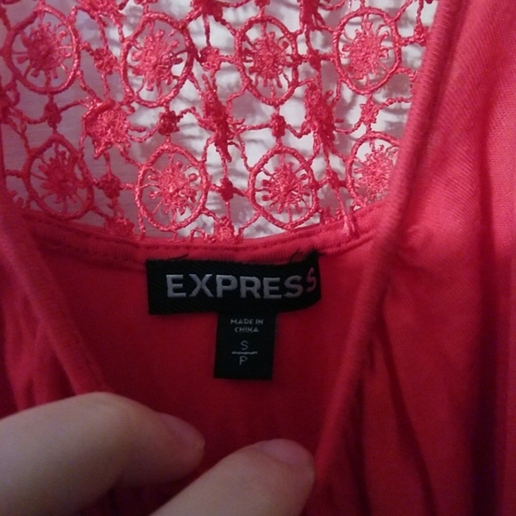 Express Coral Racerback Tank Size Small - Picture 3 of 4